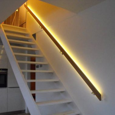 Eiken leuning met Ledverlichting