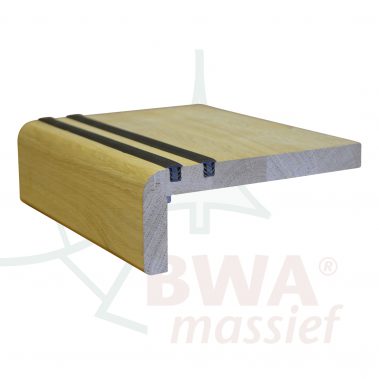 bwa massief eiken overzettrede  mm  antislip zwart